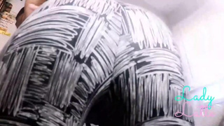 Giantess Chy Latte Teaches You a Lesson Shrinking You with Her Giant Gym Booty