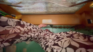 Giantess finds thieving perv