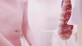 【Amateur Moaning Selfie】Japanese Student Bathroom Masturbation Cums and Orgasm Fucking Fleshlight