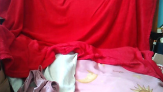 Beautiful tits horny babe morning bedroom