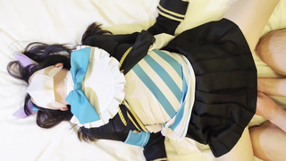 POV Japanese Anime cosplay slut gets endless multiple orgasm 5 foreplay uma musume