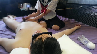 Slut's handjob ♡ If you can put up with it for 5 minutes, ejaculate at the woman on top posture