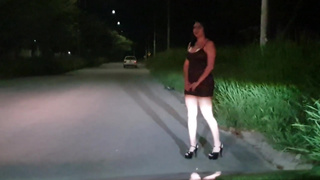 I dress up as a whore of the night and a stranger pays me to fuck in his car