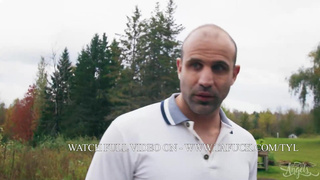 Bleacher Blonde Gets Two Cocks / TransAngels