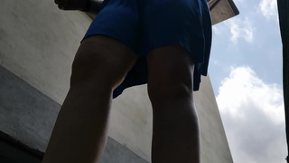 Sensational pee standing in public I absolutely have to pee I can't stop!