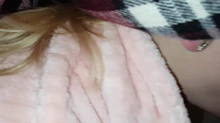 Teen Neighbour came to borrow coffee and i paid her money to cum in her mouth and suck my cock