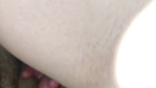 Petite blonde riding cock