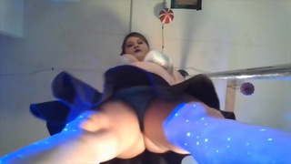 POV Giantess UPSKIRT squashing, stomping& facesitting you till you worship this cumming pussy