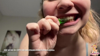 Giantess GF Eats You Slowly