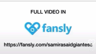 The giantess Samira brushes her teeth with her tiny (Trailer)