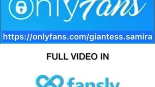 Giantess Samira buttcrush tiny