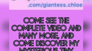 Giantess Chloe buttcrush and play with barbie doll