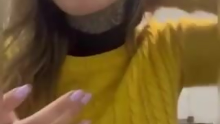 Your giantess Ashley licks and savors a Tiny in Nutella (Vore)