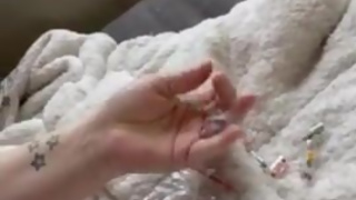 Giantess teases Snack- Shrunken co-workers!