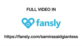 Giantess Samira buttcrush a tiny in jeans then eats it (buttcrush and vore- Trailer)