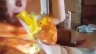 HUGE DUCK SLUT FUCKS UP TINY DUCK SQUEAKING WHORE