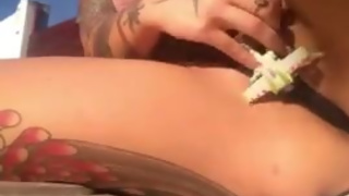 Your giantess Ashley has fun with little Buzz in her pussy and ass Trailer