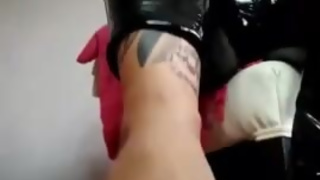 Your giantess Ashley strips for her tinys -preview