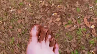 Foxy Young MILF Gets Her Soft Soles and Sexy Long Toes Filthy to Make Your Cock Hard (Foot Fetish)