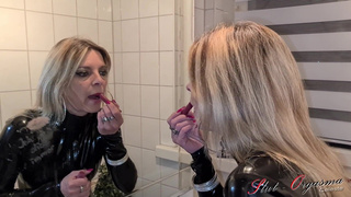 Whore Slut-Orgasma Celeste getting ready for work