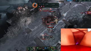 My new toy makes me cum multiple times while playing League of Legends #12 Luna