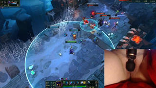 OMG! Playing with my vibrator on the highest setting! League of Legends #9 Luna
