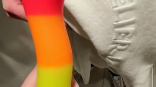 MILF gets fucked by a young stranger in a fitting room