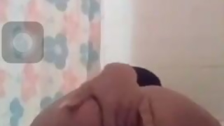 Sexy Ebony Teen with Big Tits Gives Live Solo Bubble Bath Show on SnapChat