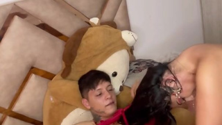 shy girlfriend becomes a slut on valentines day