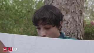 Milfed - Olivia Jayy Gets Fucked By Her Neighbour While She's Outside Working Out With Her Husband