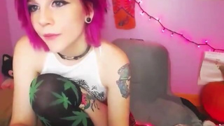 Cute Punk Girl Tastes Her Pussy And Teases You