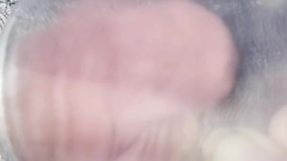 Vacuum cleaner sucks my clit in a clear tube