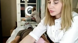 I put a huge man in the doggie position to shave his ass