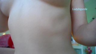 redhead russian girl dance strip, open legs and zoom pretty pussy