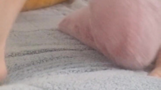 Horny Girl At All Girls College Pillow Fucks While Roommate Is At Class