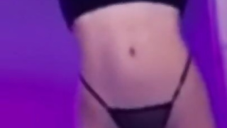 , Fit girl showing perfect tits and stomach