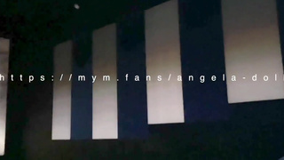 Angela doll - I suck a guy in the cinema and ask him to sodomize me in the toilet