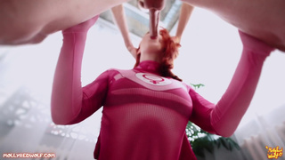 Invincible Atom Eva loves hot sex and the taste of cum - MollyRedWolf