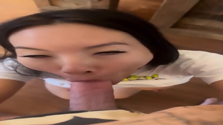 Asa Akira In White Shirt Takes Cock In Her Ass