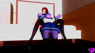 Tracer and Widowmaker the College Feast (Growth Animation)