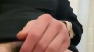 Japanese woman masturbates in the toilet at work