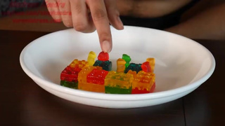 Giantess Destroys Gummy Family Home