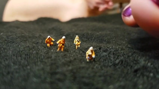 Smothering Shrunk People Under Toes