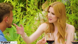 TUSHY Stunning redhead Scarlett explores her anal fantasies