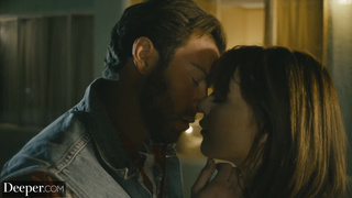 Deeper. Seth & Gabbie fuck on car hood while her BF is away