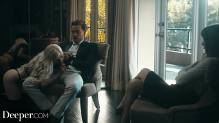 Deeper.  Morgan Rain and Paige Owens