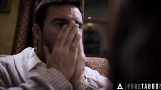 Angela White Convinces Widower To Fuck His Curvy Teen Stepdaughter With Her Help