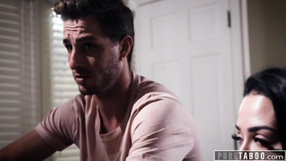 Vulnerable Ebony Teen Jenna Foxx Fulfills Her Horny Roommates' Threesome Needs PART 1