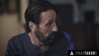 Redhead Teen Convinces Her Older Stepfather To Plow Her Pussy