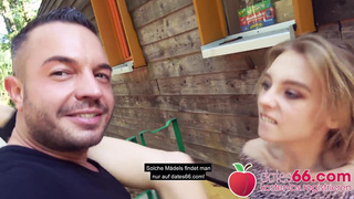 Teen Babe Lily PICKED UP & FUCKED hard in Berliner park! Dates66